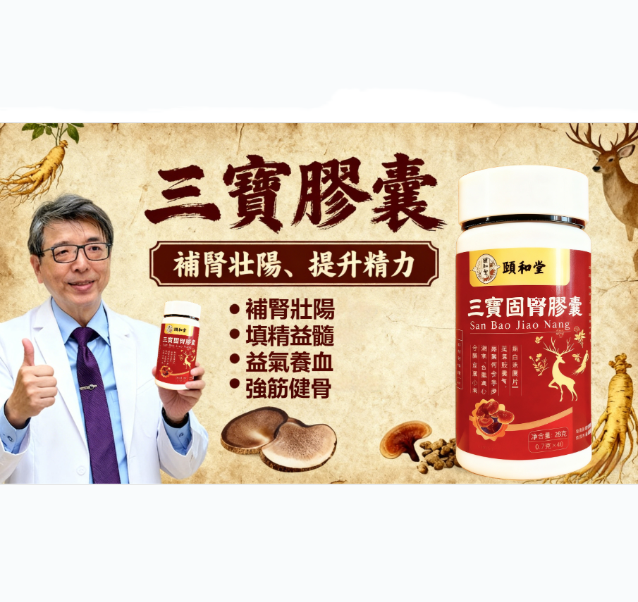 🔥三寶固腎膠囊男人自信神隊友、固本培元、填精益腎、調理氣血,重拾從容男人自信💪 🎯 60天安心試用、沒有效果、全額退費、內調腎精氣血,煥發全日飽滿狀態 💪 🔥三寶固腎膠囊男人自信神隊友、固本培元、填精益腎、調理氣血,重拾從容男人自信💪 🎯 60天安心試用、沒有效果、全額退費、內調腎精氣血,煥發全日飽滿狀態 💪